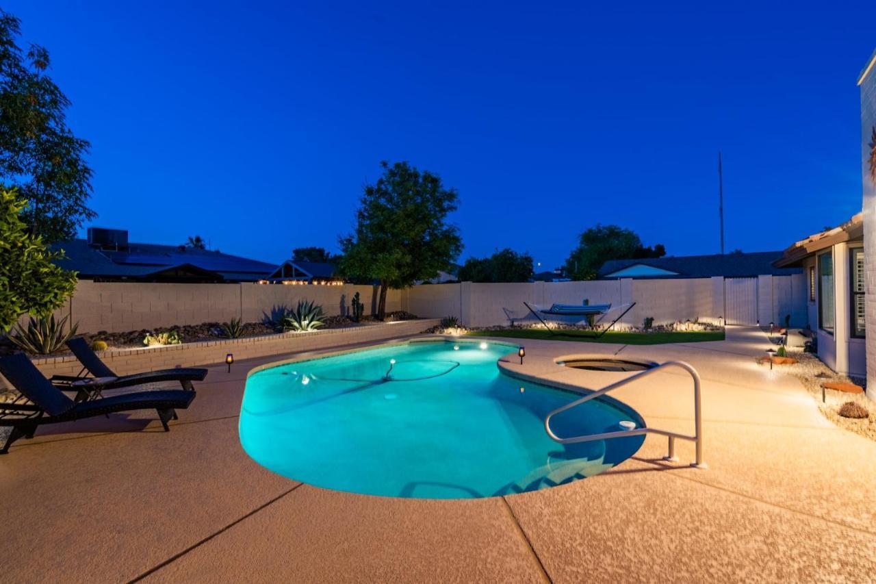 Cozy Phoenix Home Heated Pool & Spa With King Beds Exterior foto