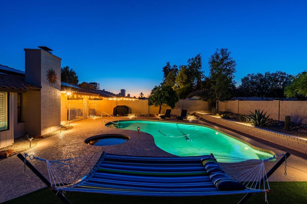 Cozy Phoenix Home Heated Pool & Spa With King Beds Exterior foto