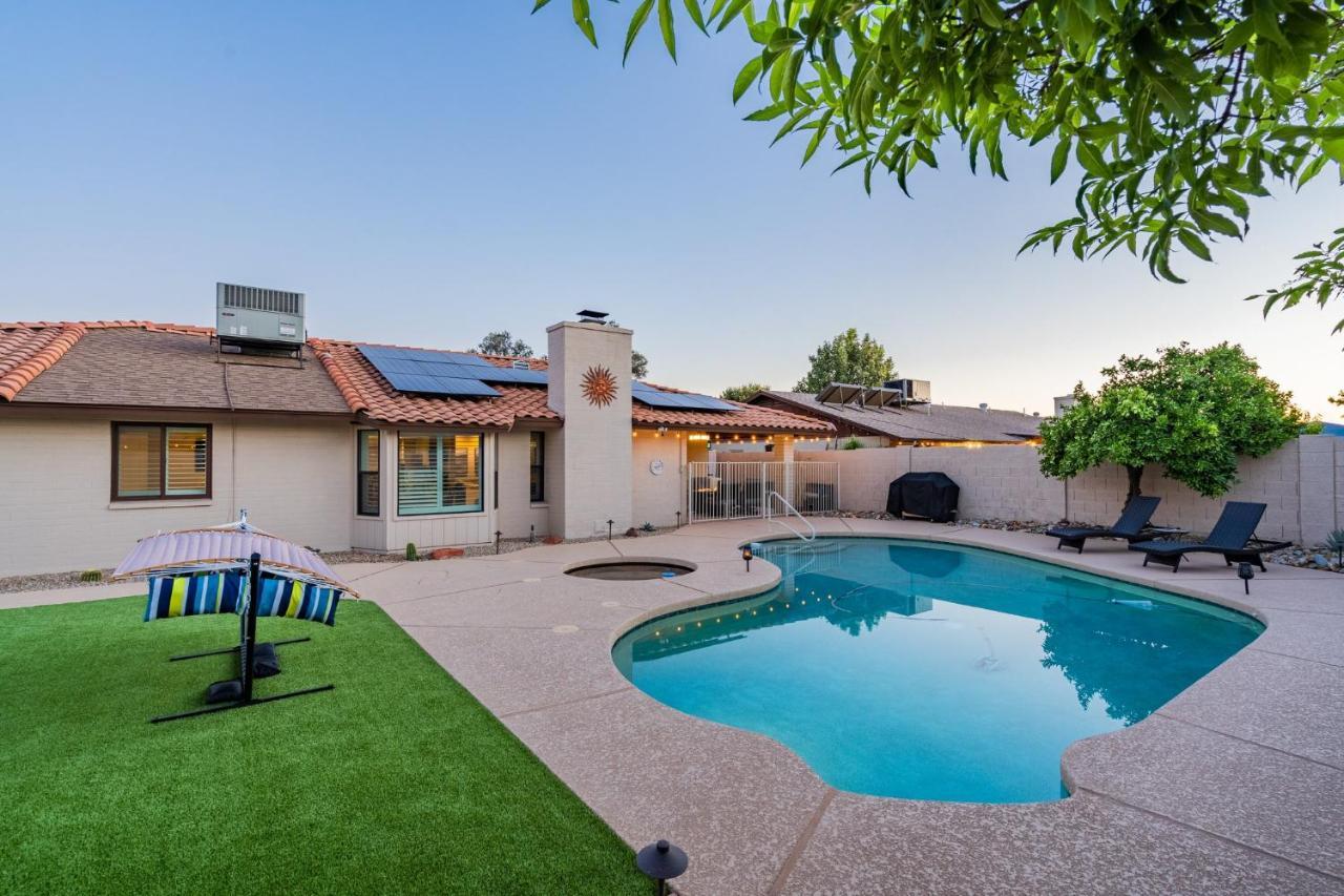 Cozy Phoenix Home Heated Pool & Spa With King Beds Exterior foto