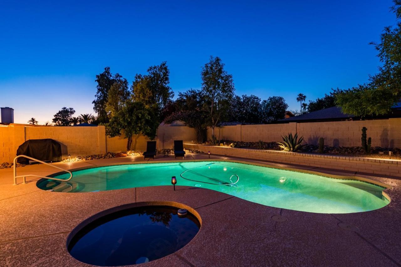 Cozy Phoenix Home Heated Pool & Spa With King Beds Exterior foto