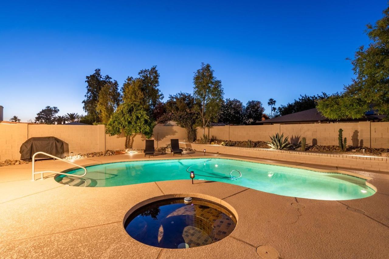 Cozy Phoenix Home Heated Pool & Spa With King Beds Exterior foto